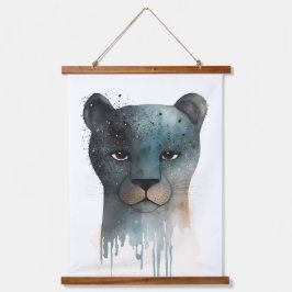 Panterprint Wandteppich Mit Holzrahmen