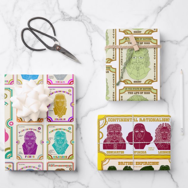Pantheismus, Empirismus und Rationalismus, Hobbesi Geschenkpapier Set (Vorderseite)