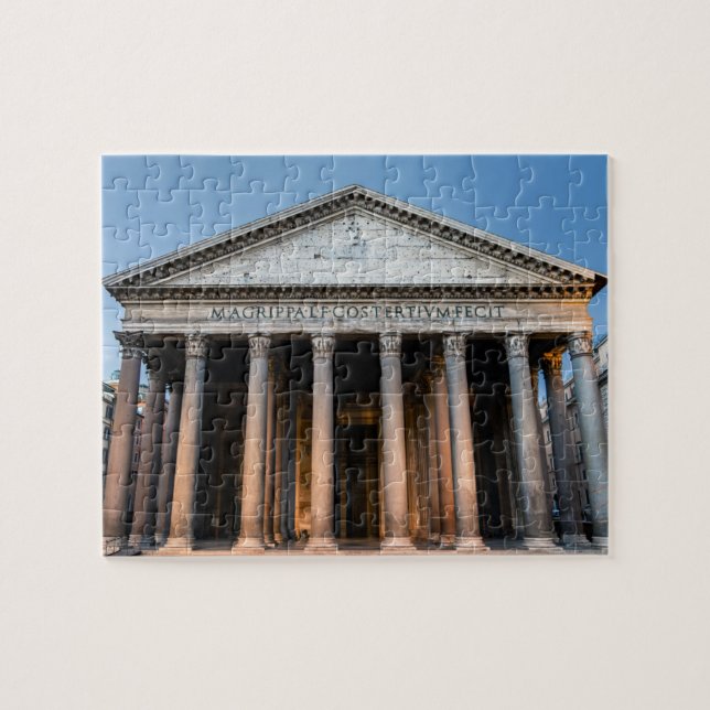 Pantheon, Heiliger Tempel im Morgengrauen - Rom, I Puzzle (Horizontal)