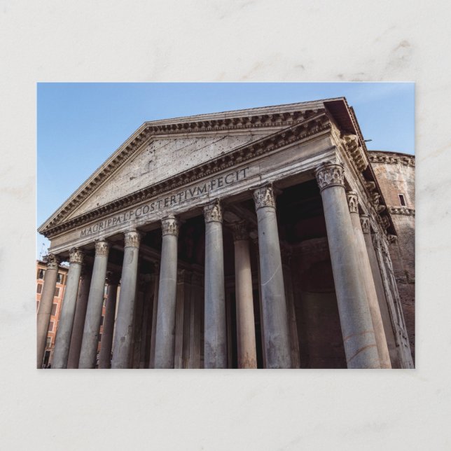 Pantheon-Heiligtempel in Rom - Italien, Europa Postkarte (Vorderseite)