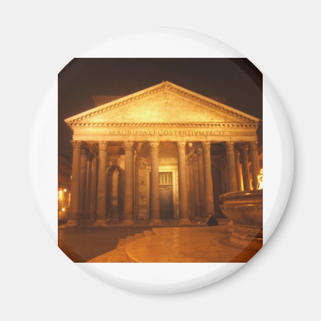 Pantheon in der Nacht Magnet (Vorne)