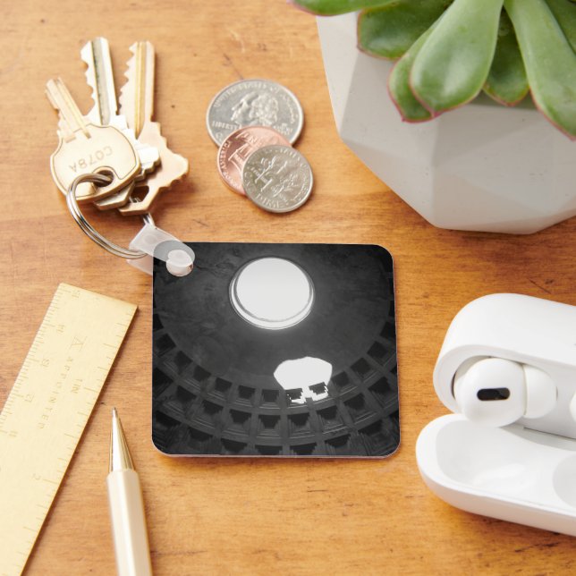 Pantheon Light Skull Rom Italien mit Handschrift Schlüsselanhänger (Schreibtisch)