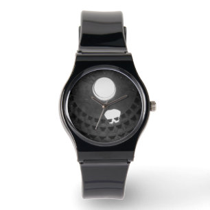 Pantheon Light Skull Rom Italien Schwarz-Weiß Armbanduhr