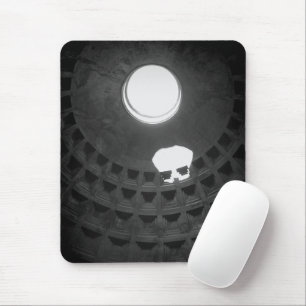 Pantheon Light Skull Rom Italien Schwarz-Weiß Mousepad