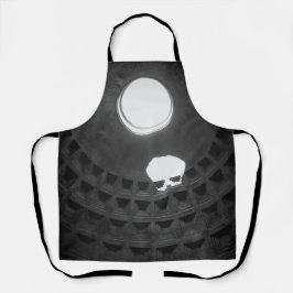 Pantheon Light Skull Rom Italien Schwarz-Weiß Schürze