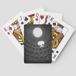 Pantheon Light Skull Rom Italien Schwarz-Weiß Spielkarten