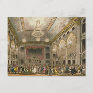 Pantheon Masquerade von 'Ackermanns Microcosm Postkarte