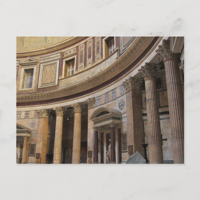 Pantheon, Rom, Italien Postkarte (Vorderseite)