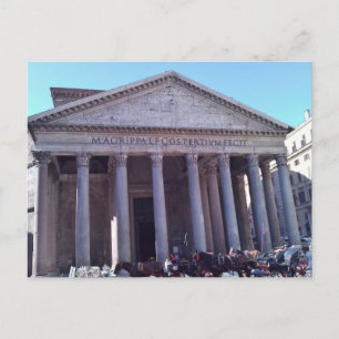 Pantheon, Rom, Italien Postkarte