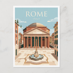 Pantheon Rom Italien Postkarte