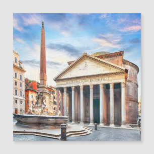 Pantheon Rom Italien Vintag Europa Reisen Magnetkarte