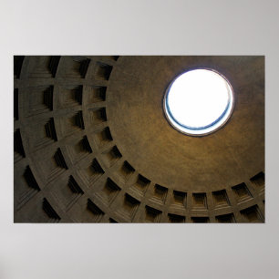 Pantheon Roof in Rom, Italien Poster