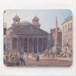 Pantheon und Piazza della Rotonda in Rom, Italien Mousepad