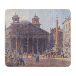 Pantheon und Piazza della Rotonda in Rom, Italien Schneidebrett