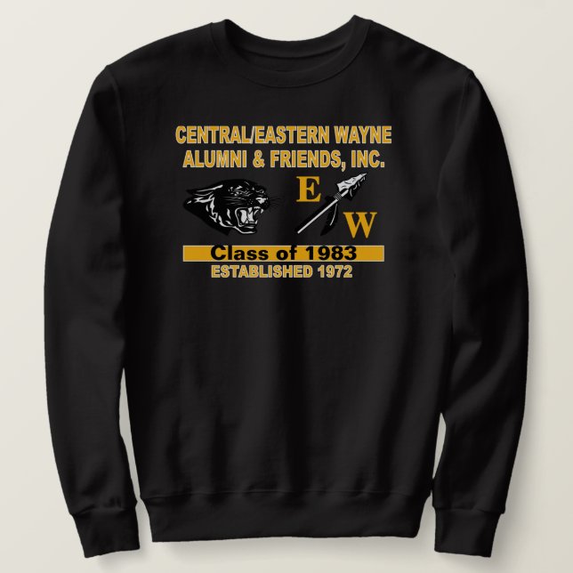 Panther and EW Black Sweatshirt (Design vorne)