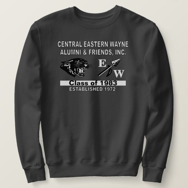 Panther and EW Dark Gray Sweatshirt (Design vorne)