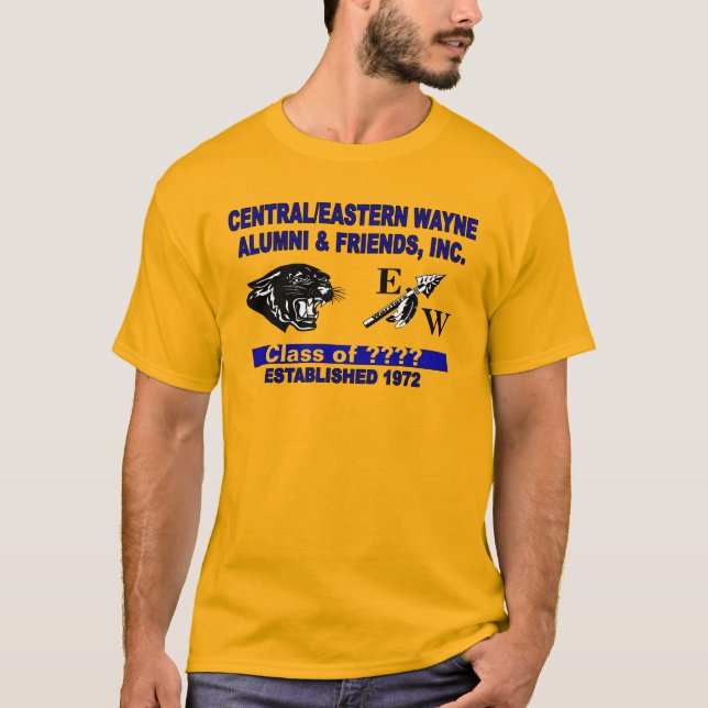 Panther and Trending EW Gold T - Shirt (Vorderseite)
