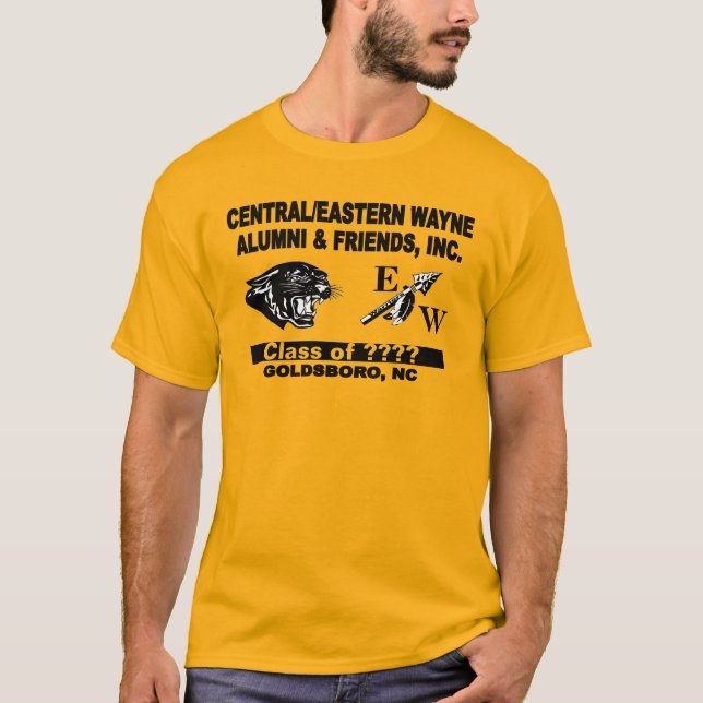 Panther and Trending EW Gold T - Shirt (Vorderseite)