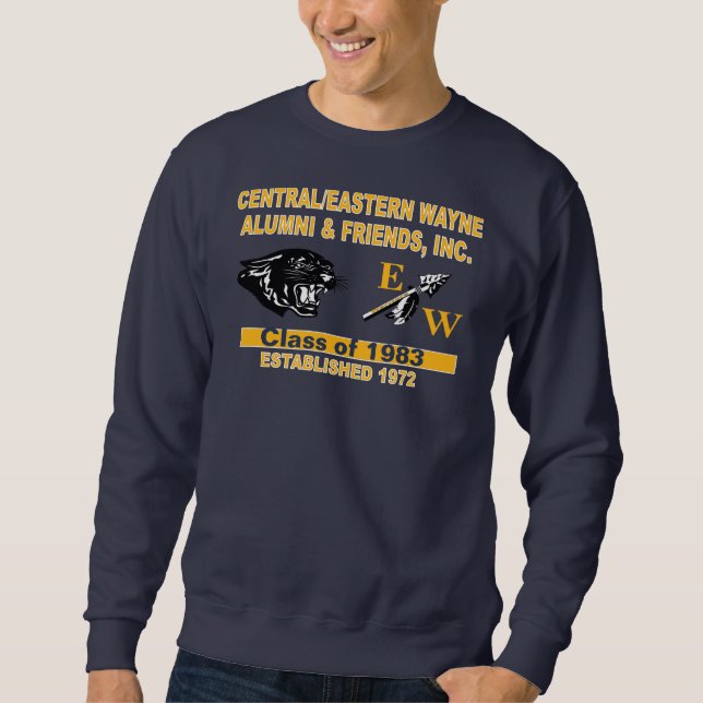 Panther and Trending EW Navy Blue Sweatshirt (Vorderseite)