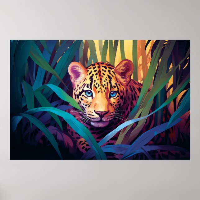 Panther Animal Jungle Nature Wilderness Poster (Vorne)