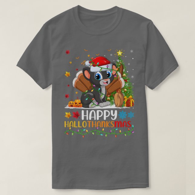 Panther Animal Lover Funny Happy Panther HelloThan T-Shirt (Design vorne)