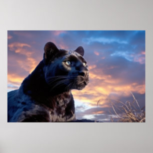Panther Animal Nature Majestic Wild Poster