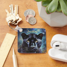 Panther Animal Portrait Personalisierter Name