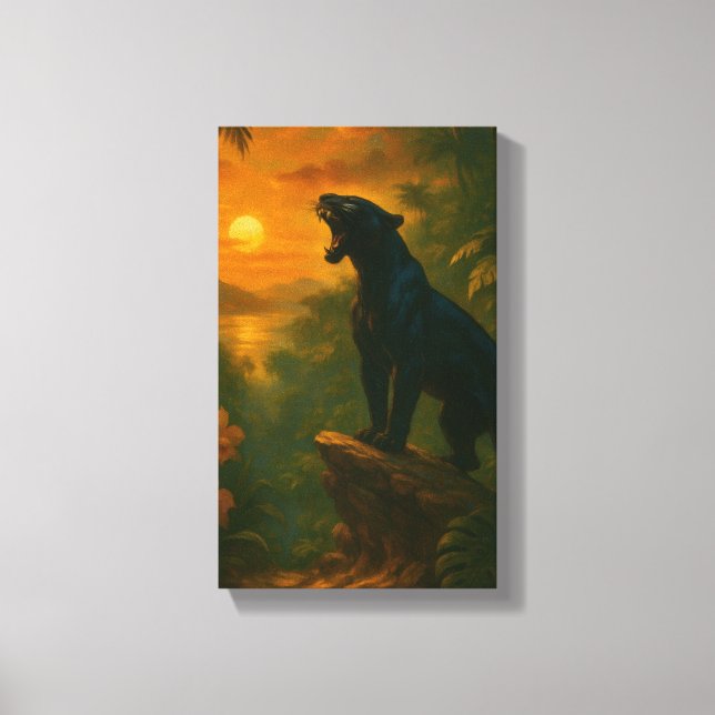 Panther at Dusk — Collector’s Canvas | Orrin Leinwanddruck (Vorderseite)