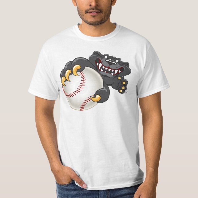 Panther-Baseball-Maskottchen T-Shirt (Vorderseite)