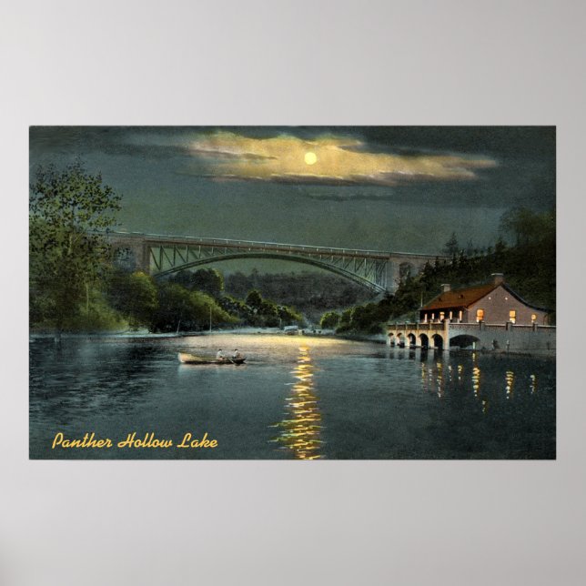 Panther Hollow Lake Vintage Poster (Vorne)