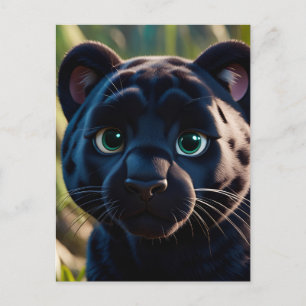 Panther im Dschungel Anime, Postüberqueren Postkar Postkarte