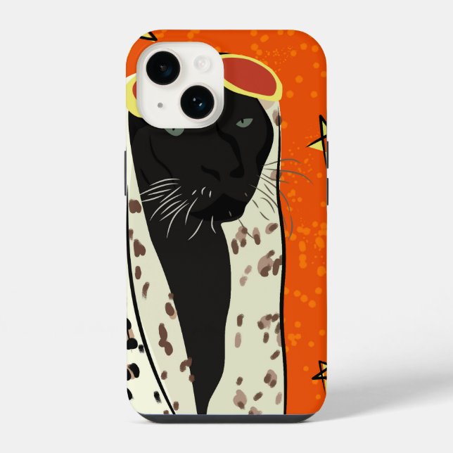 Panther im Stil iPhone Hülle (Rückseite)
