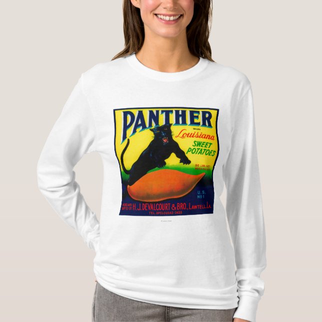 Panther-Jamswurzel LabelLawtell, LA T-Shirt (Vorderseite)