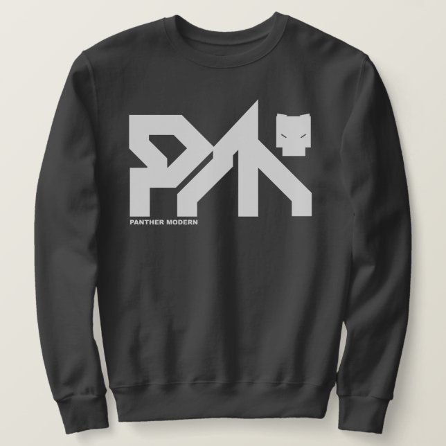 PANTHER MODERN: D4RK GR3Y SYB3R P|_|NK SWEATSHIRT (Design vorne)