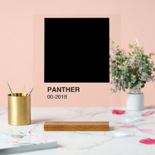 Panther Movie Black - Clear Background Acrylschild