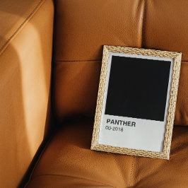 Panther Movie Black - Weiße Grenze Poster