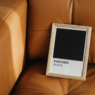 Panther Movie Black - Weiße Grenze Poster