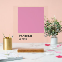 Panther Movie Pink - Kleiner Hintergrund Acrylschild