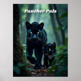 Panther Pals - Große und kleine Katze Poster