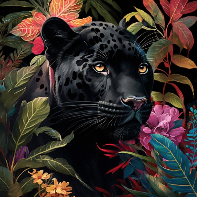 Panther Peeking Out Jungle Jigsaw Puzzle (Von Creator hochgeladen)