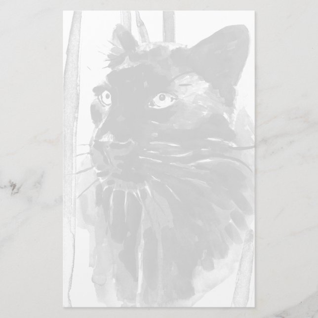 Panther-Portrait Briefpapier (Vorderseite)