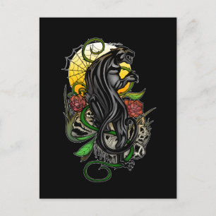 Panther Postkarte