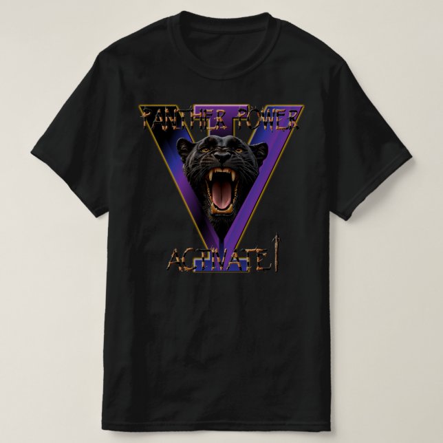Panther Power Activate T-Shirt (Design vorne)