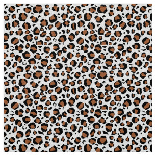 Panther print auf weiß stoff