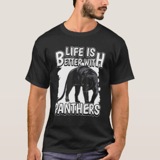 Panther Quote Wildcat Life ist besser mit Panther T-Shirt