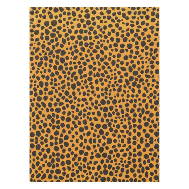 Panther Spots Tierhautmuster Tischdecke (Vorderseite)