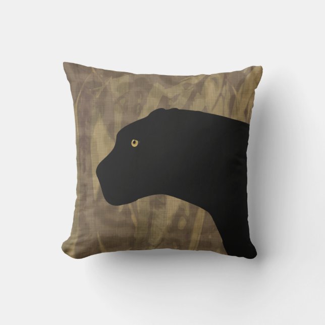 Panther Throw Pillow Kissen (Vorderseite)