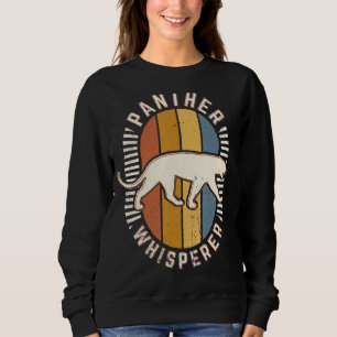 Panther Whisperer Vintag Classic Retro Animal Lov Sweatshirt