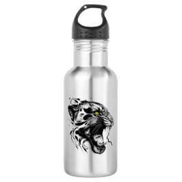 Panther Wild Animal Nature Illustration Kunst, Dic Edelstahlflasche