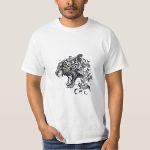 Panther Wild Animal Nature Illustration Kunst, Dic T-Shirt